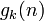 g_k(n)\ 