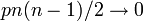 pn(n-1)/2 \rarr 0